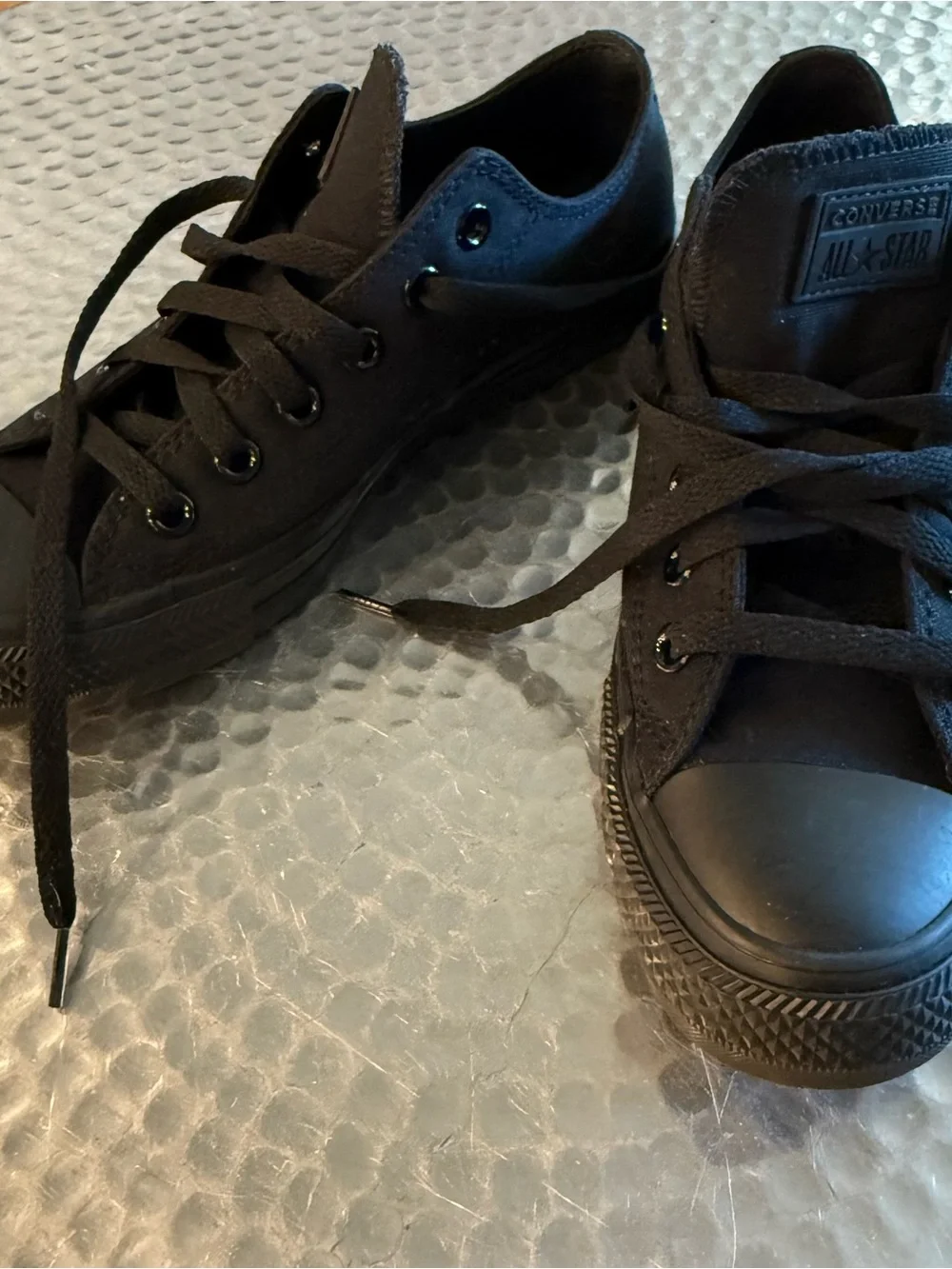 Converse Kids Black Low Top Sneakers